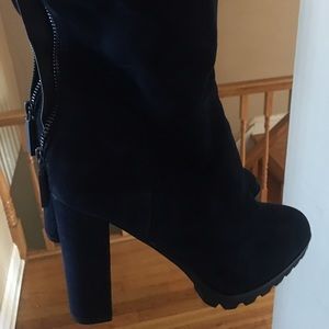 BRAND NEW ALDO SIZE 11 NAVY BLUE BOOTIES