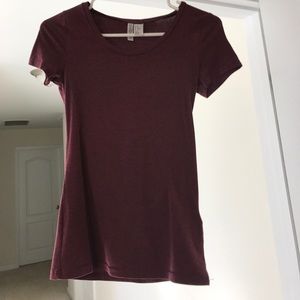 H&M Basic Tee Burgundy
