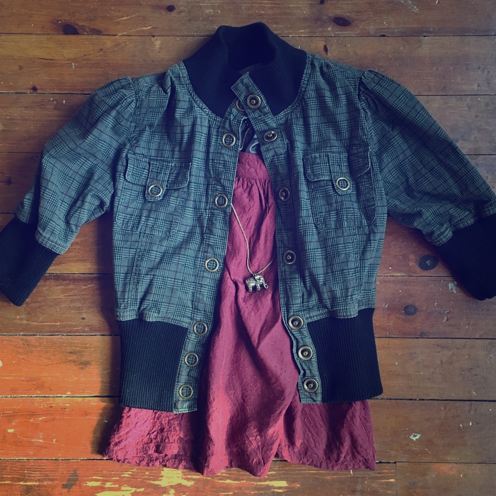 Cropped bomber jacket