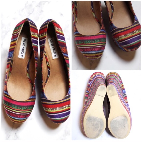 NEW Fiesta Rainbow Wedges - Picture 2 of 4