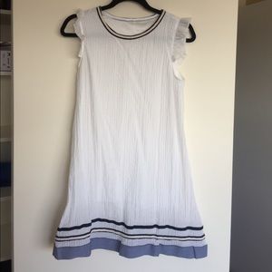 Weekend white top with sailing stripes