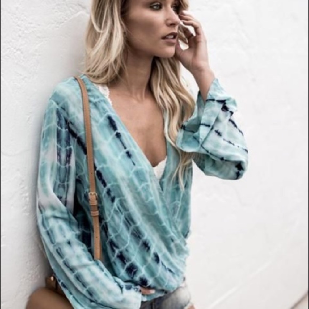 Vicki Collection - Tie Dye Drape Top