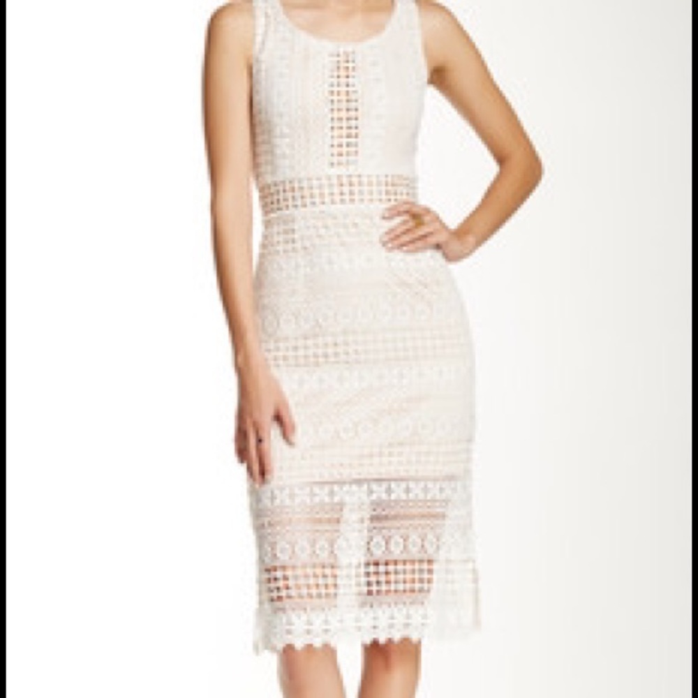 Soie'blu Crochet Overlay Dress in Size Small