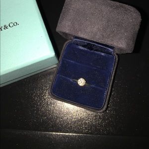 Tiffany .5 ct diamond engagement ring & band