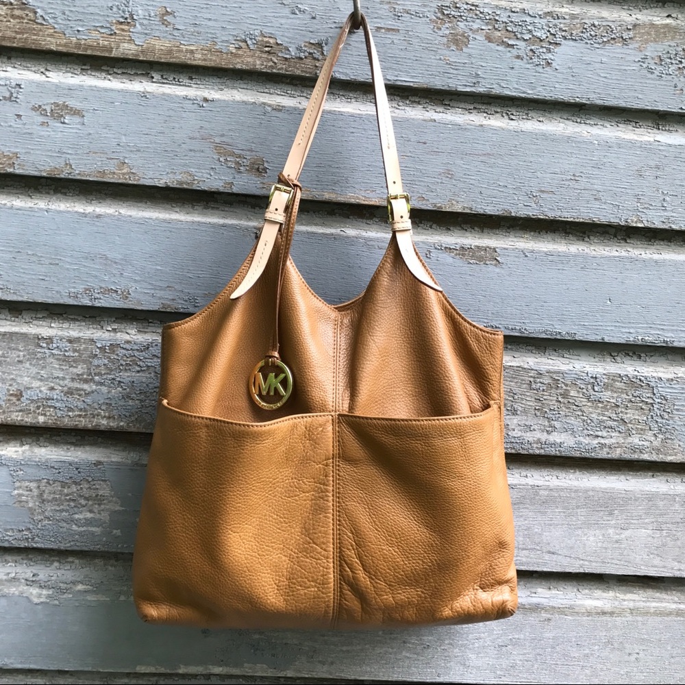 Michael Michael Kors Authentic Leather Tote Bag