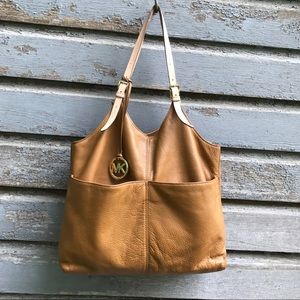 Michael Michael Kors Authentic Leather Tote Bag