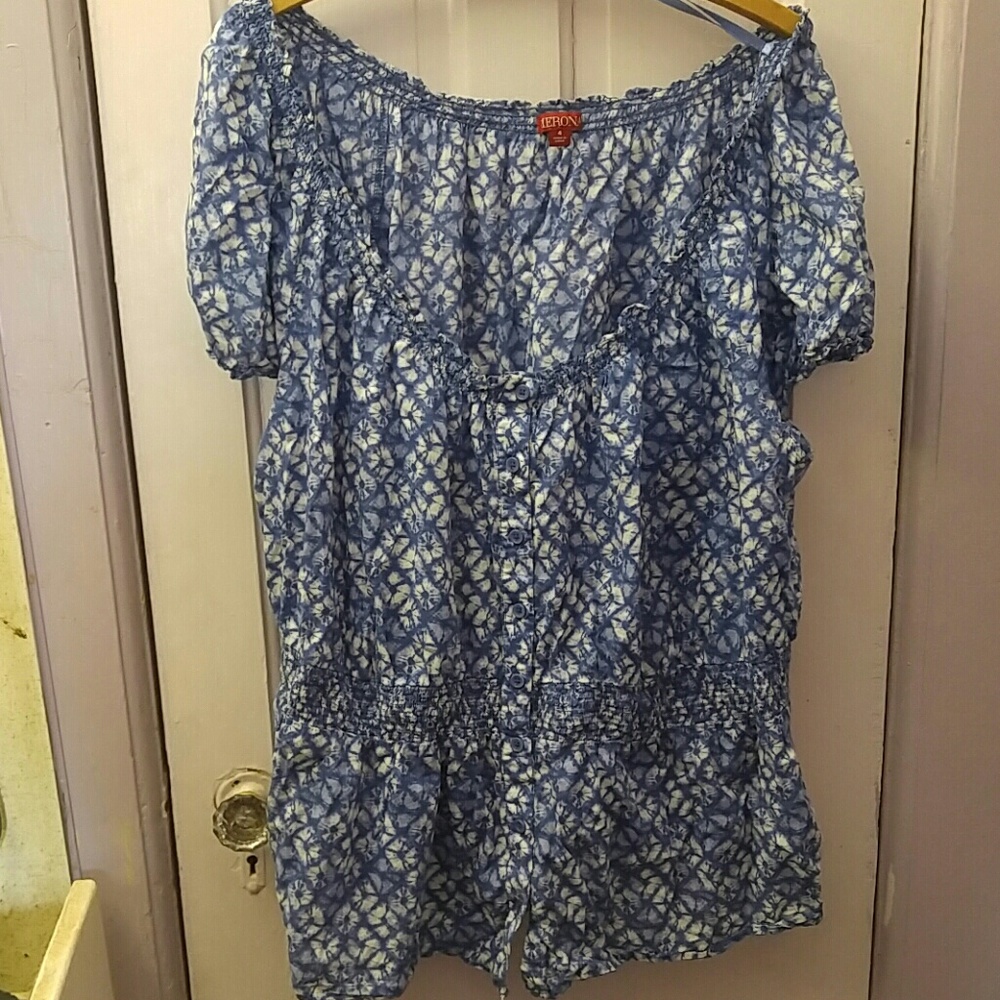 Women's plus summer blouse