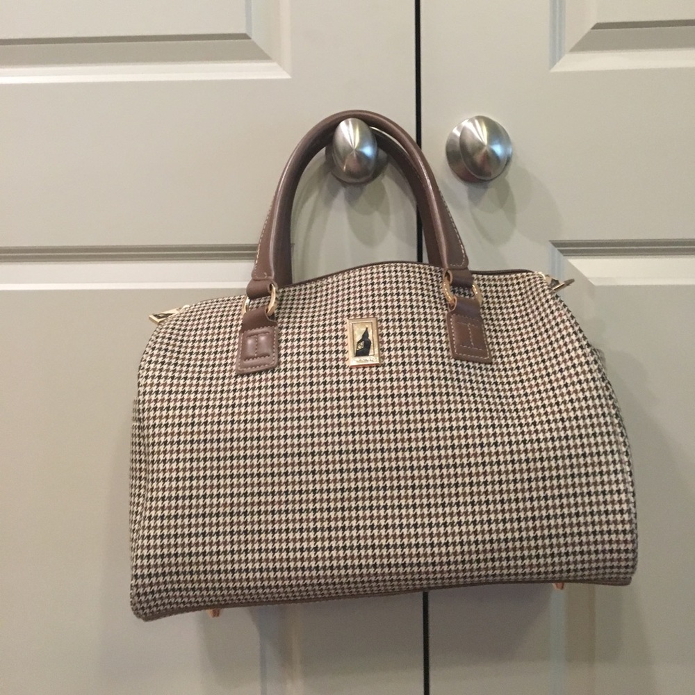 London fog houndstooth handbag