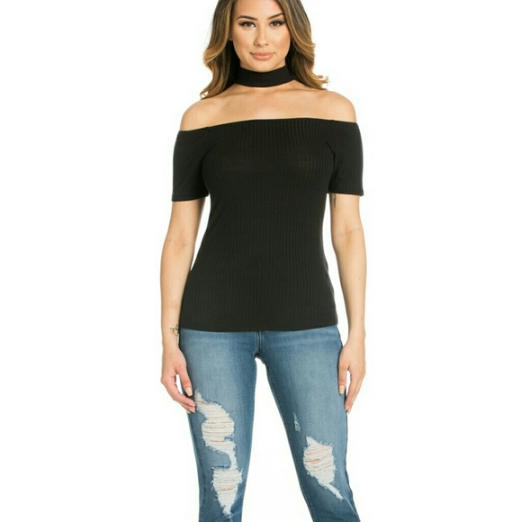 Off the shoulder choker top (LAST ONE) - Picture 3 of 3