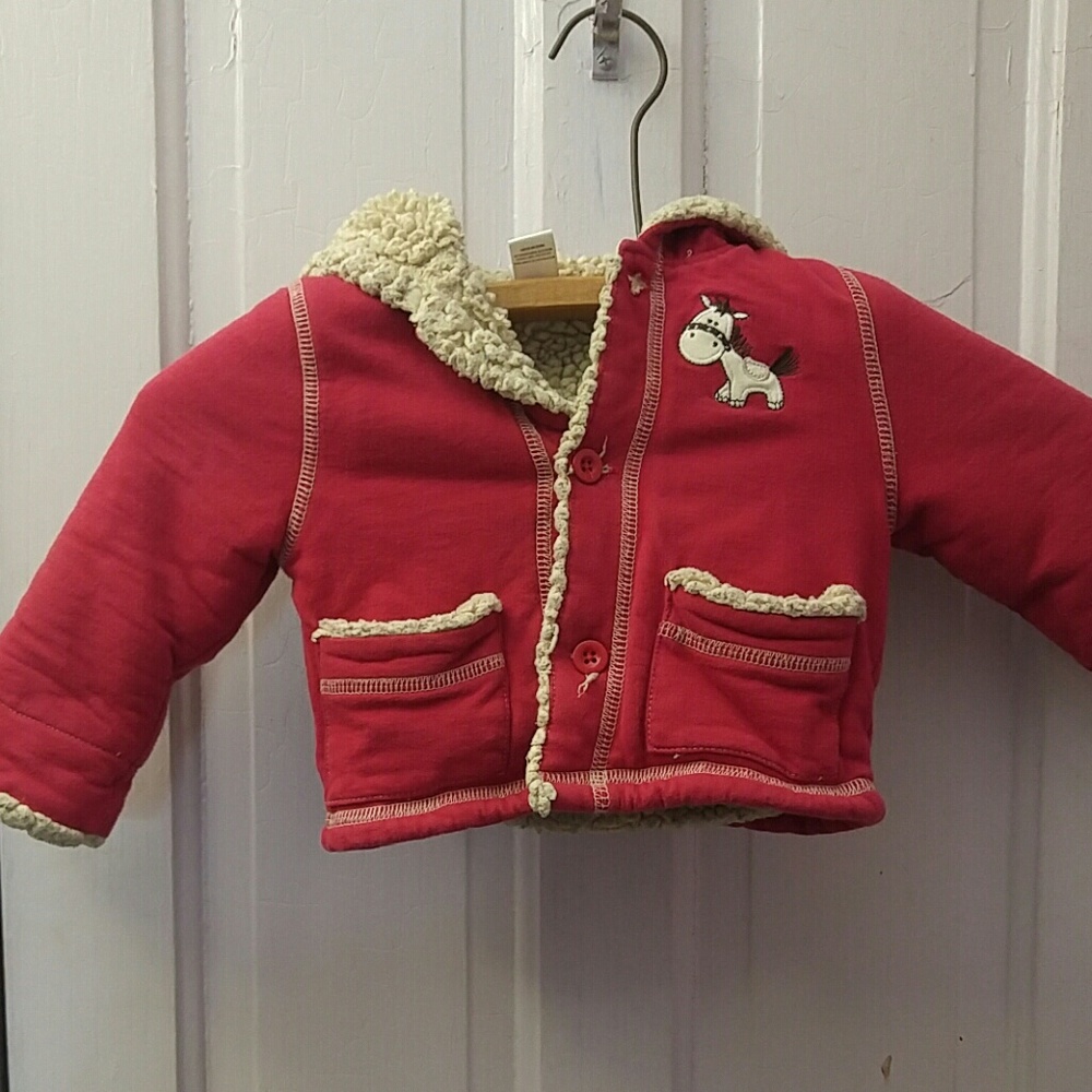 Baby girl red coat