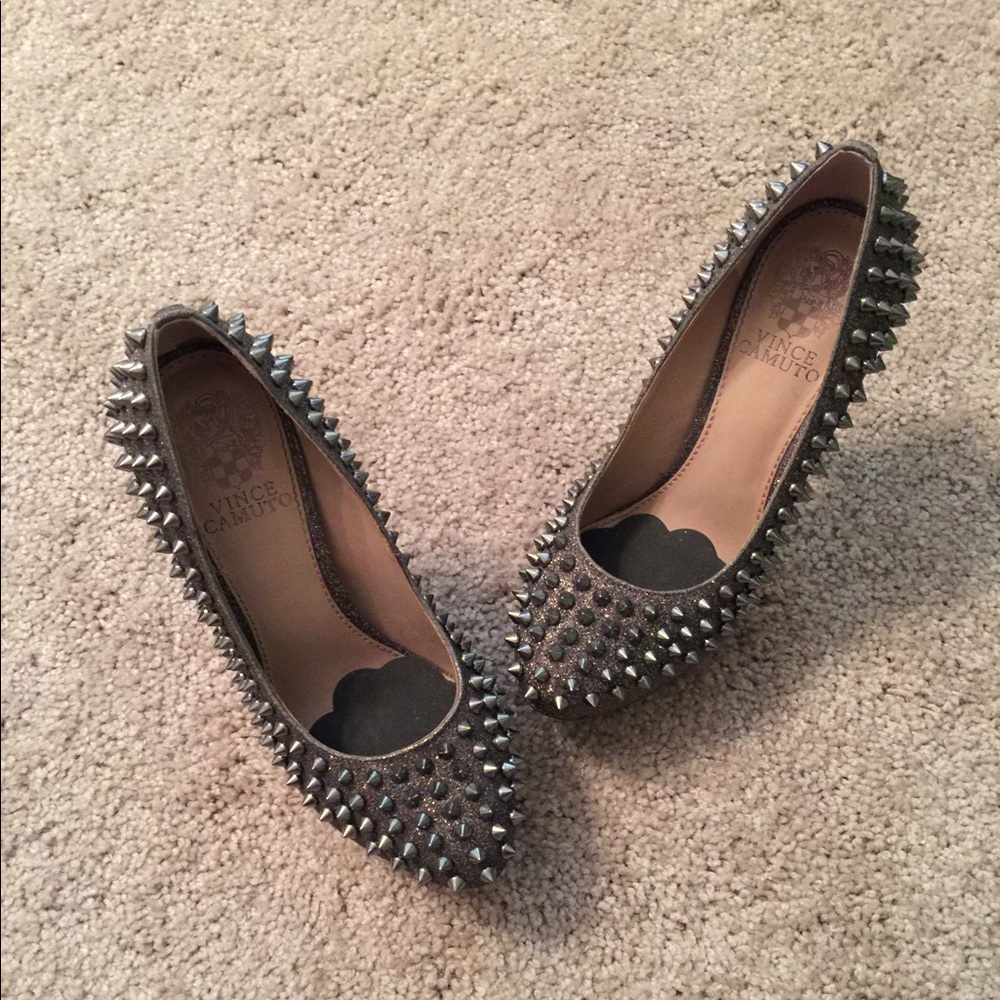 Vince Camuto Spike Glitter heels