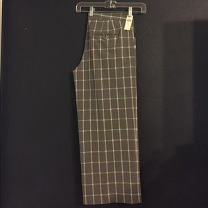 Wide leg crop trousers