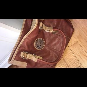 Michael Kors Brown leather hobo bag