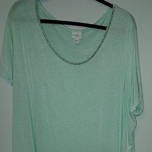 Pretty Mint Flowy Top