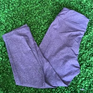 purple workout capris