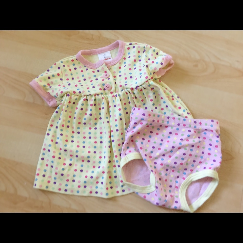 Hanna Andersson Dot Dress and Bloomers