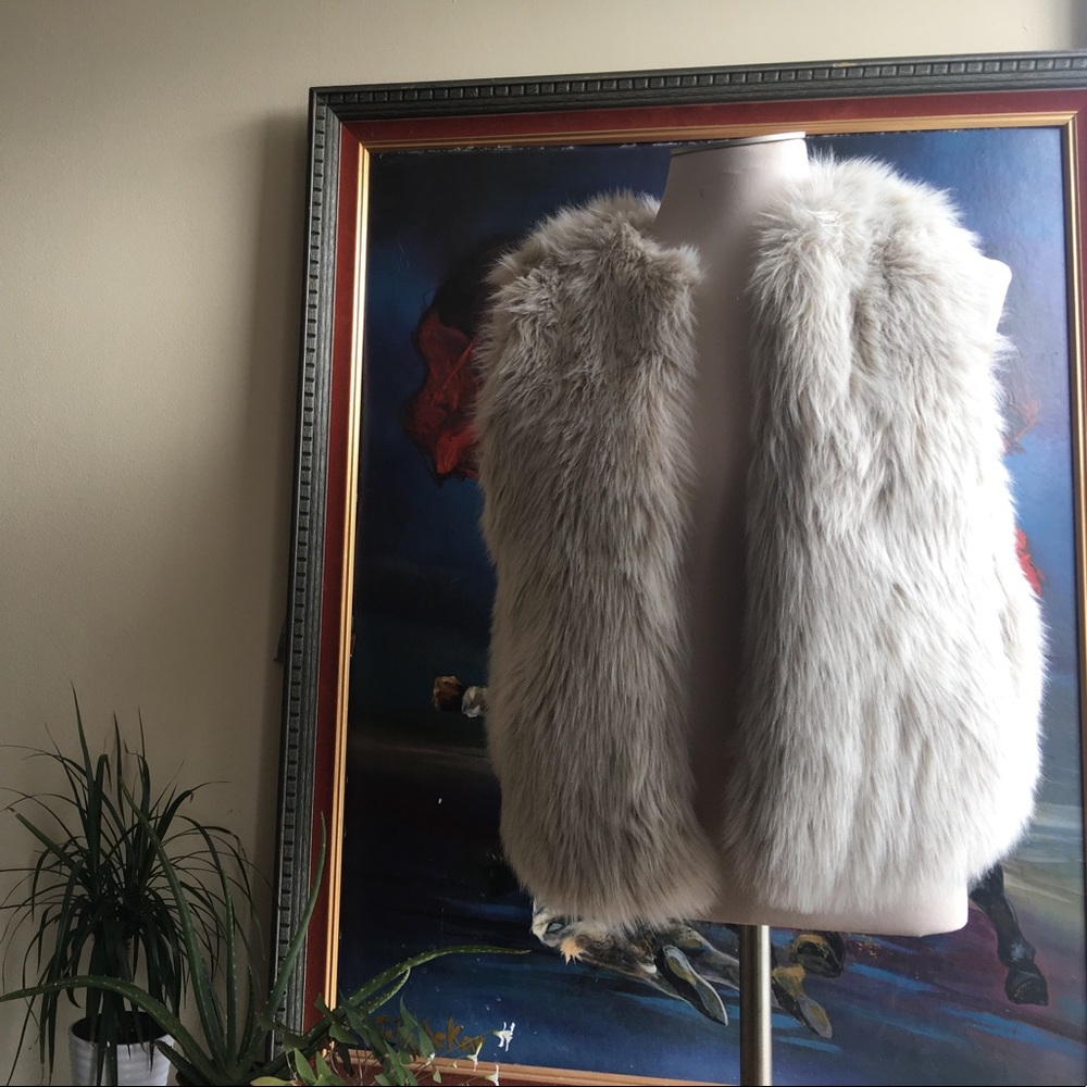 Faux fur vest