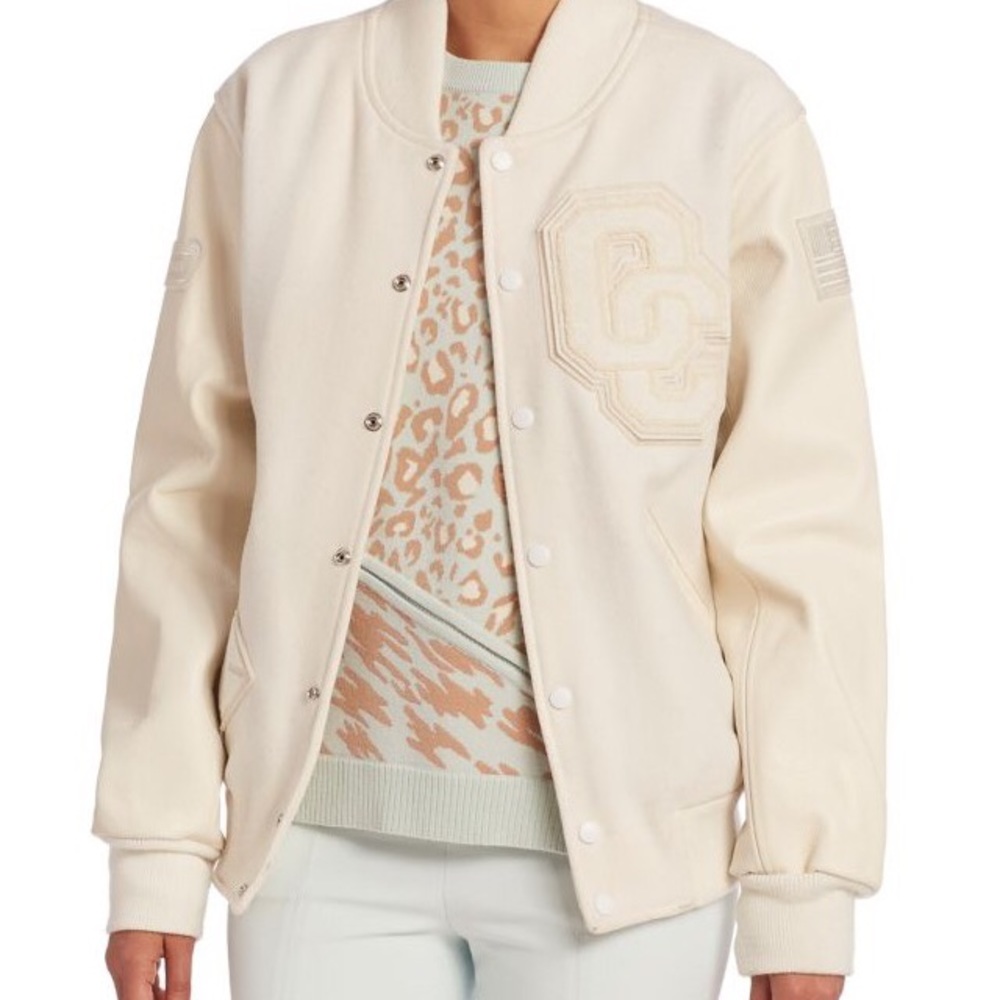 OPENING CEREMONY WHITE VARSITY JACKET USED