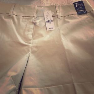 New with tags khaki cuffed shorts.