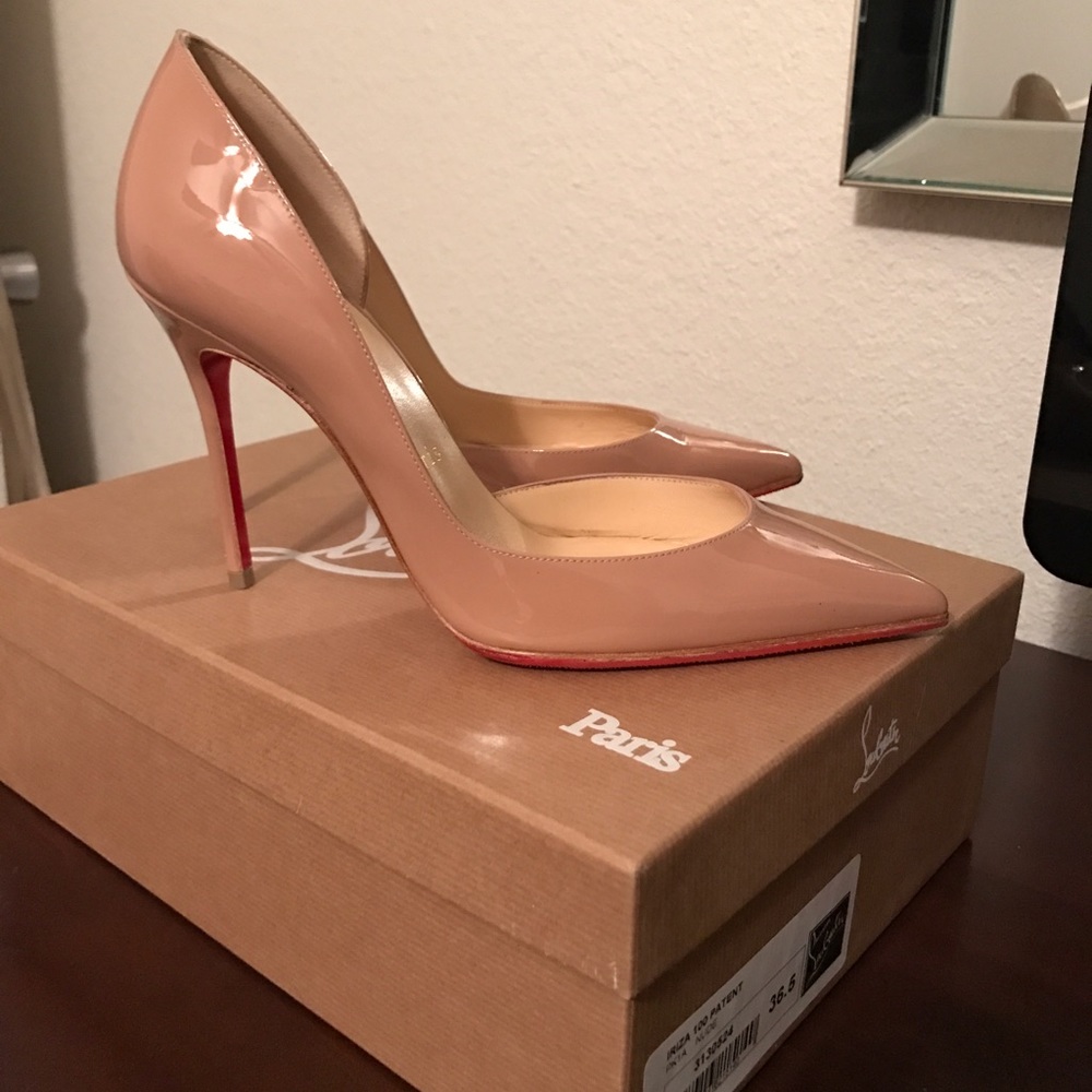 Christian Louboutin Iriza Patent Nude 36.5