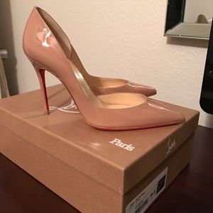 Christian Louboutin Iriza Patent Nude 36.5 Christian Louboutin Iriza Patent Nude 36.5