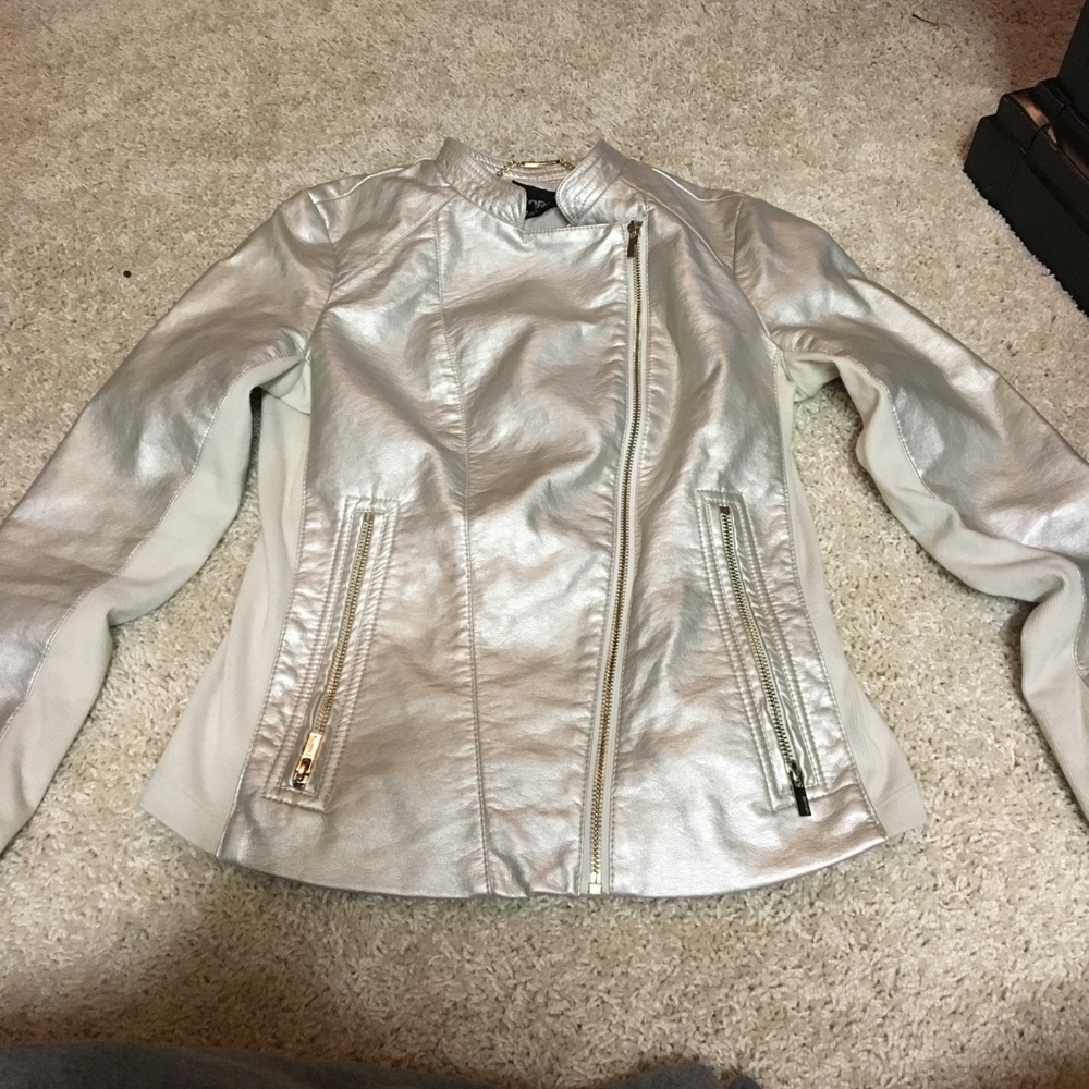 Champagne Leather Jacket