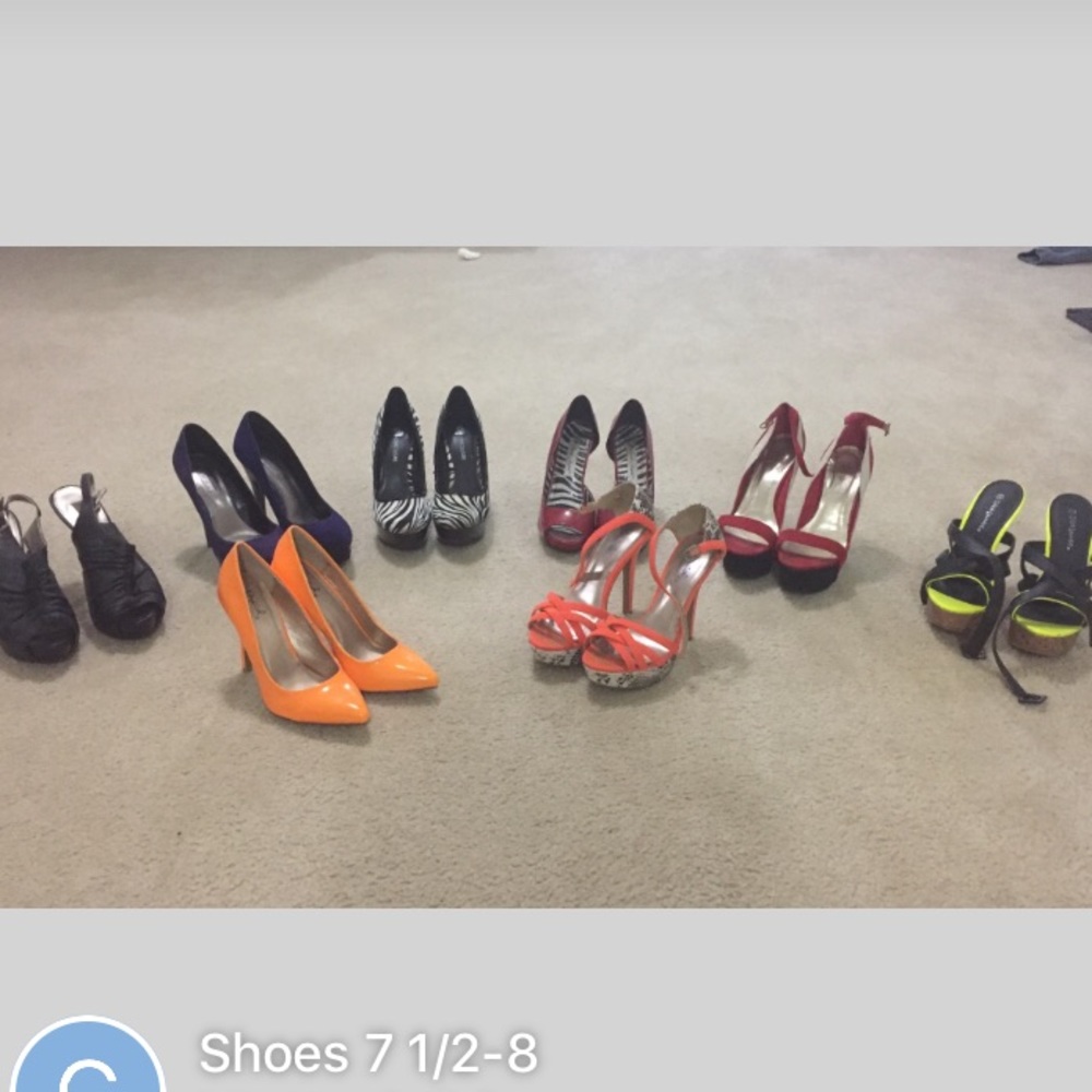 Heels sizes 7.5-8
