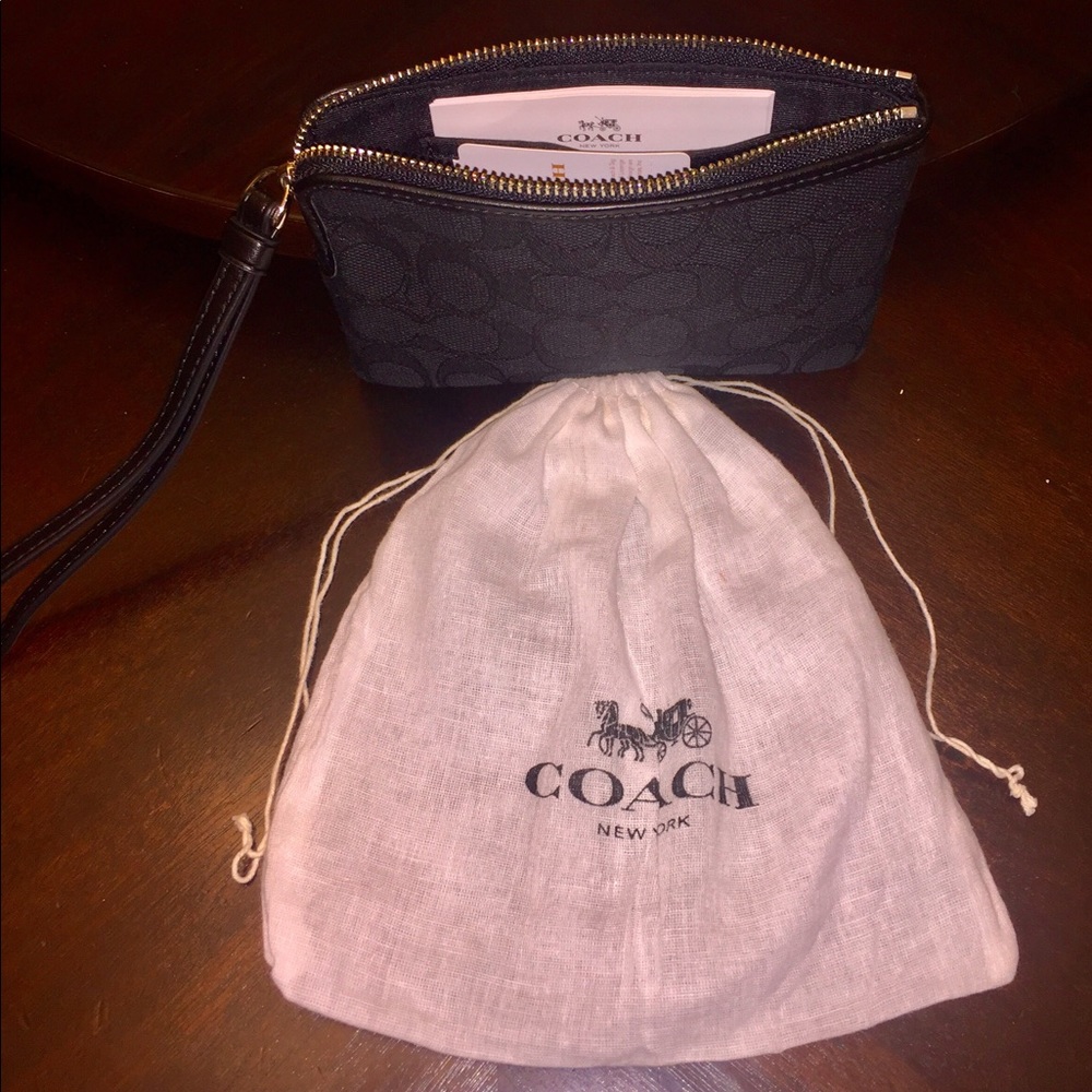 Coach wrist purse