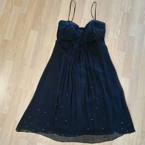 Black bedazzled party dress