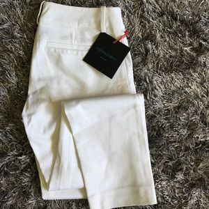 White slim capris