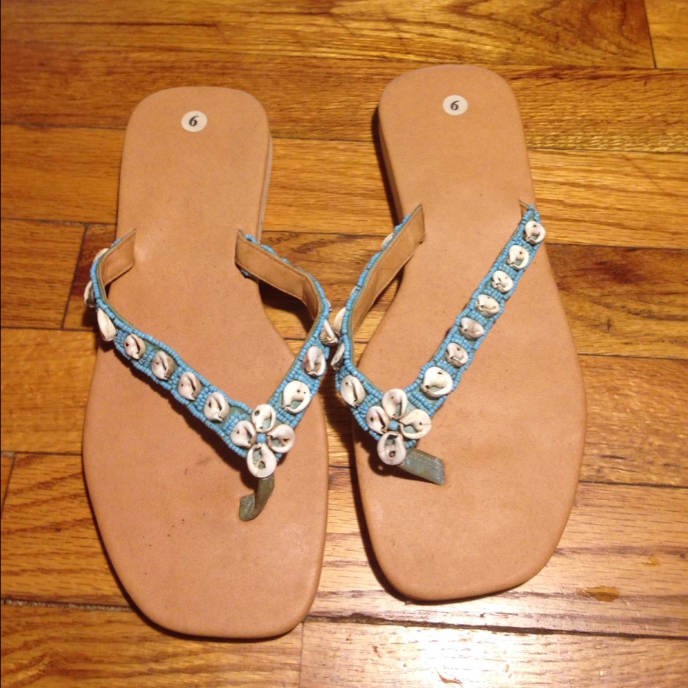 Sea Shell Turquoise Sandals