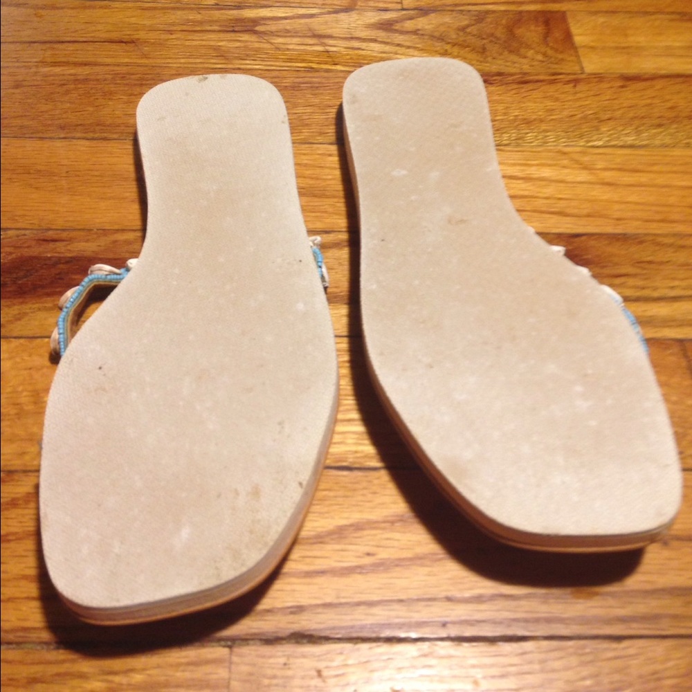 Sea Shell Turquoise Sandals - Picture 3 of 3