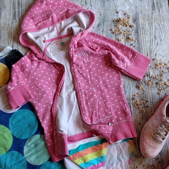 Roxy zip front hoodie sweatshirt - Picture 4 of 5