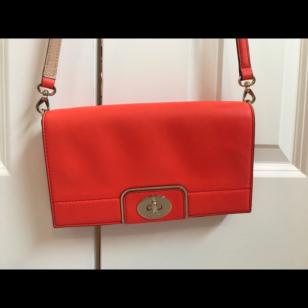 Kate Spade Crossbody bag bright pinky orange