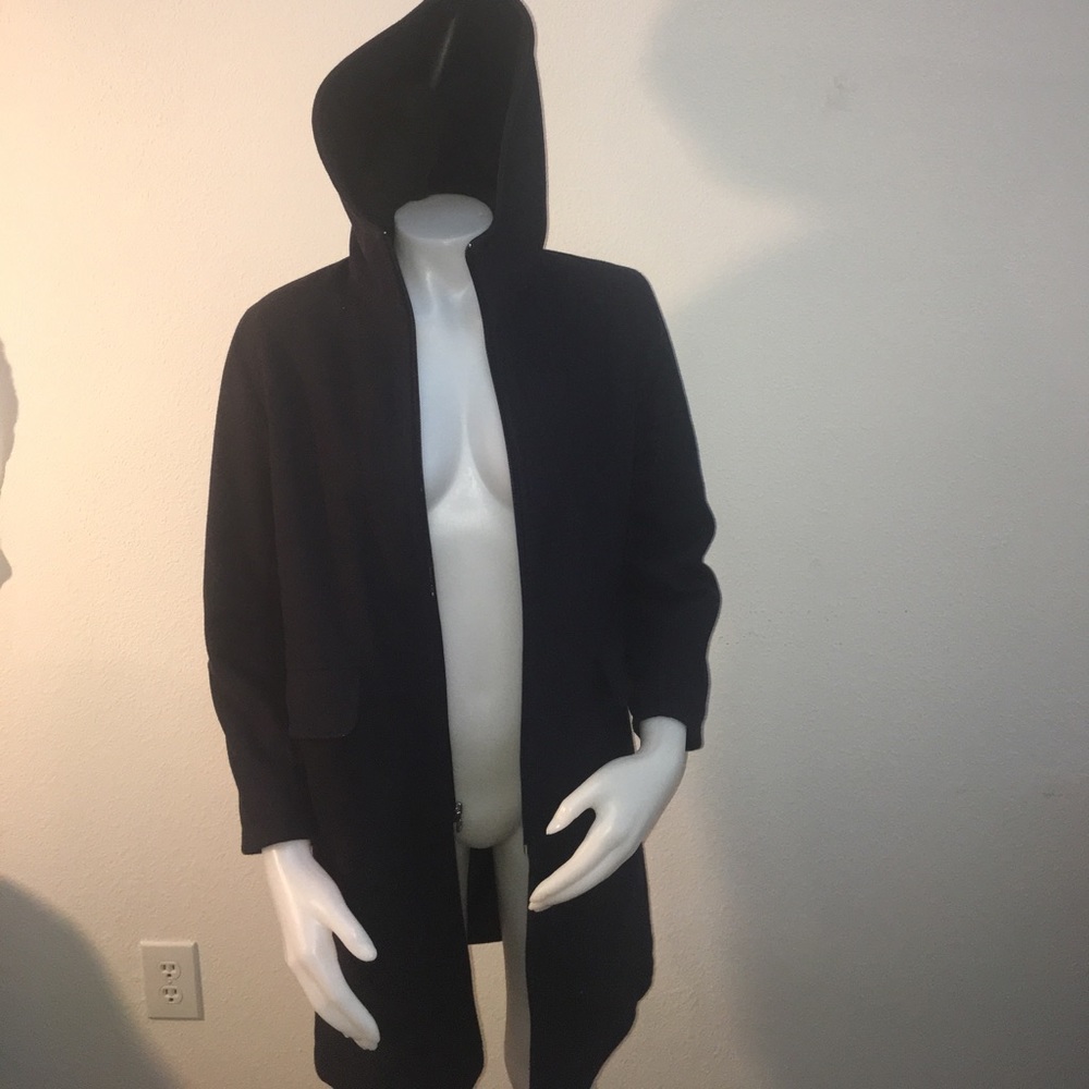 Rothschild wool hooded pea coat
