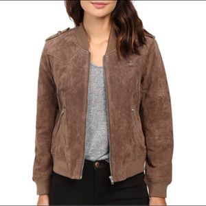 Blank NYC suede bomber jacket