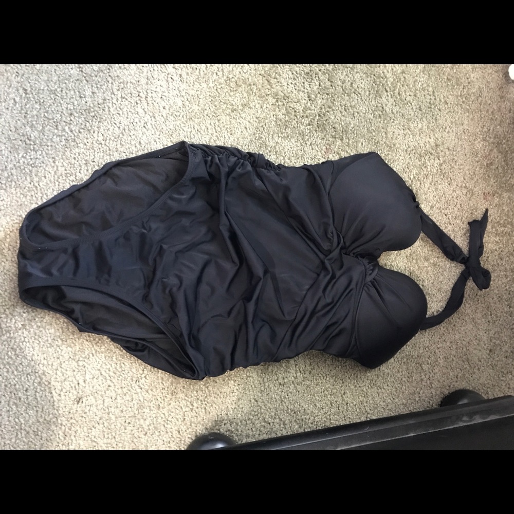 Victoria's Secret Black swim suit.