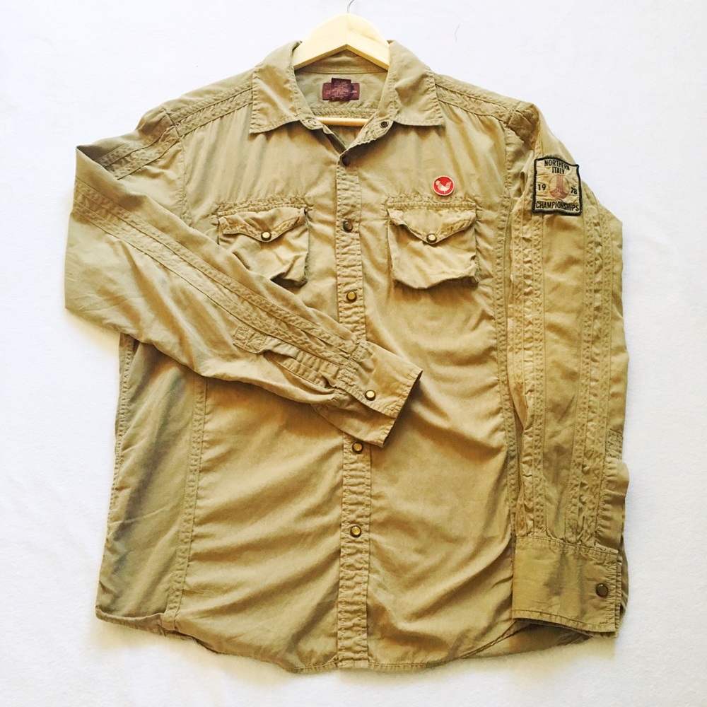 American Rag Snap-button Motorcycle Shirt