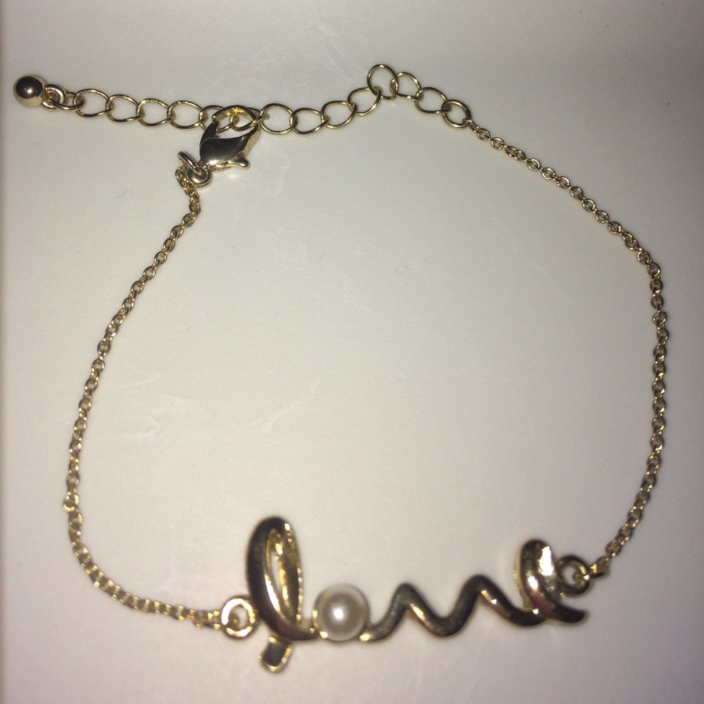 LOVE Pearl & Gold-Tone Bracelet