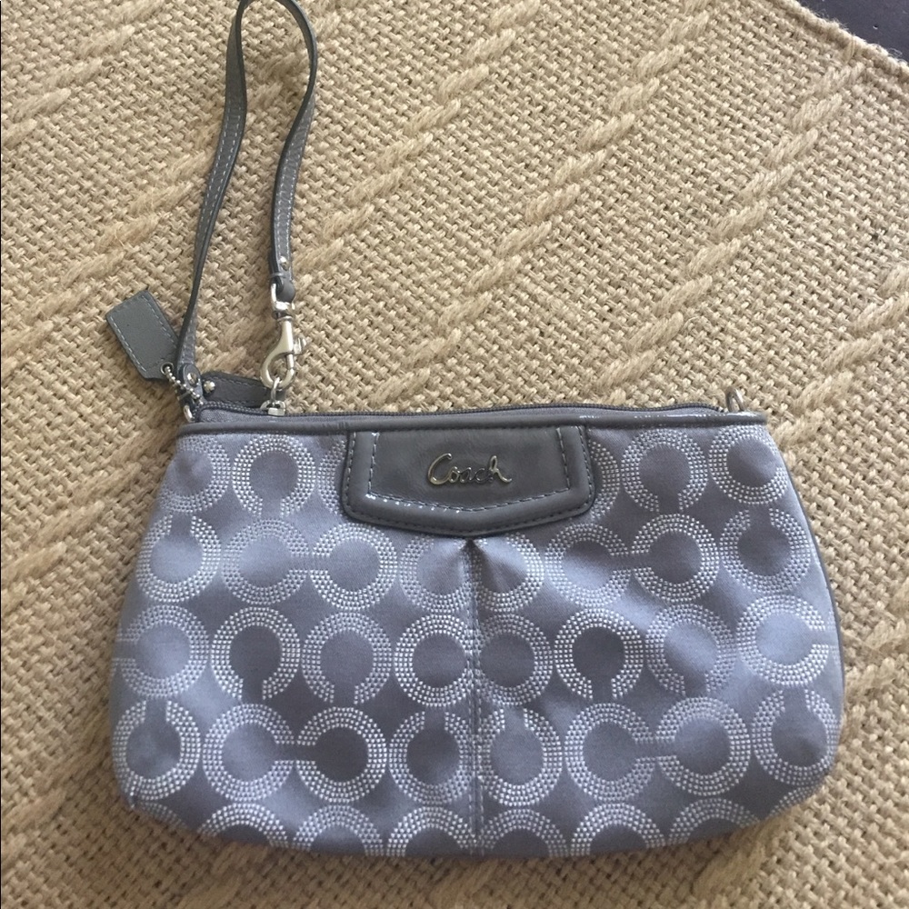 Silver Coach clutch