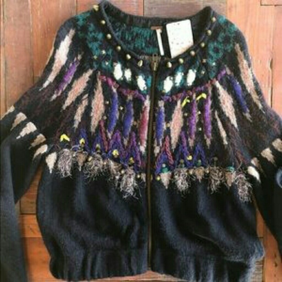 NWT FREE PEOPLE Stand Back Cardigan - Picture 5 of 5