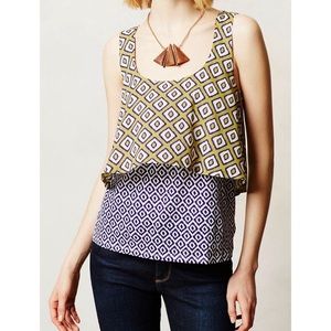 Anthropologie Meadow Rue layered tank