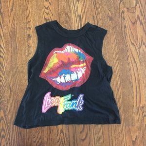 Lisa Frank muscle tee