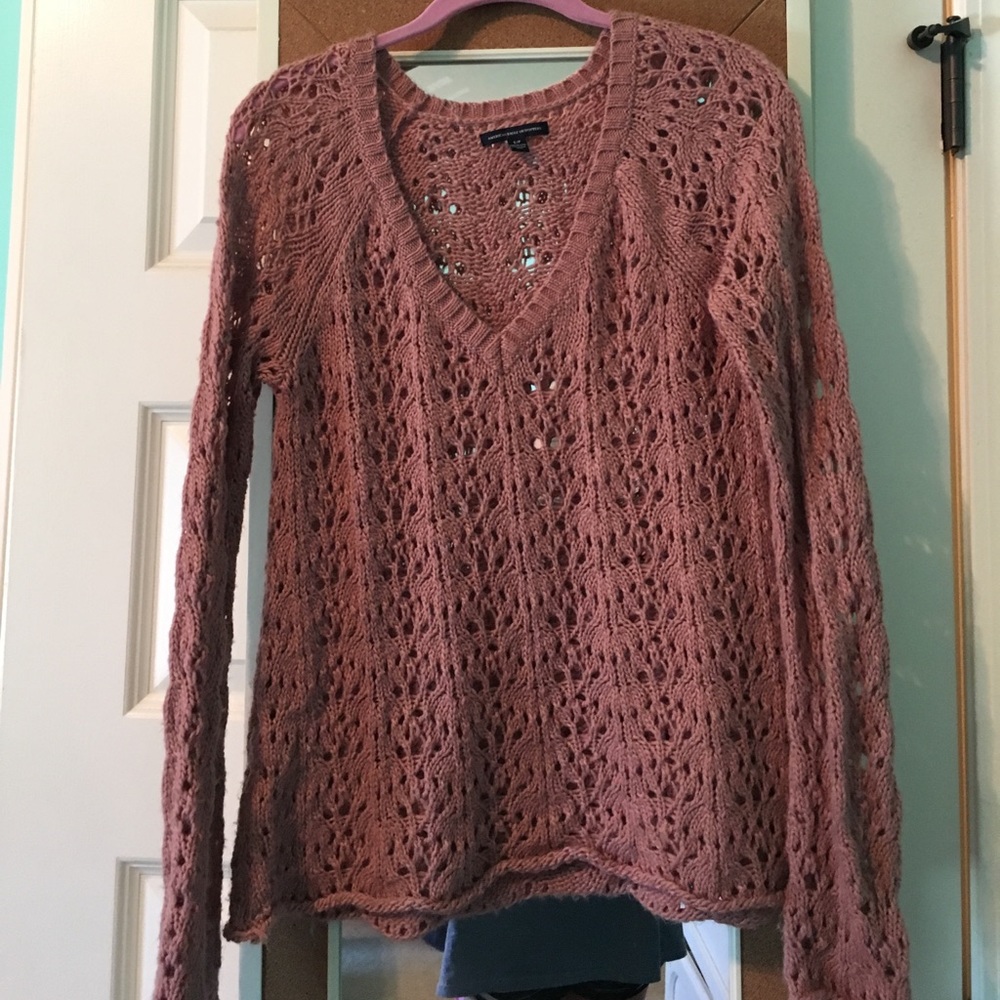 Darker pink light sweater