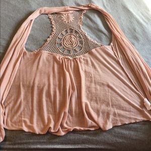 Light pink dressy vest. Size small