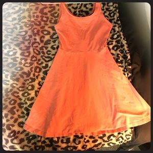 Express peach dress