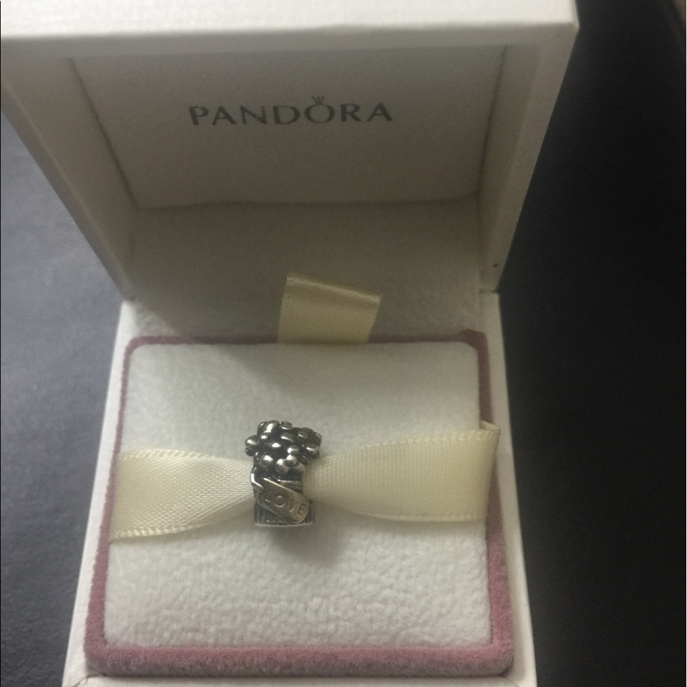 Authentic Pandora Two Tone Flower Bouquet Retired