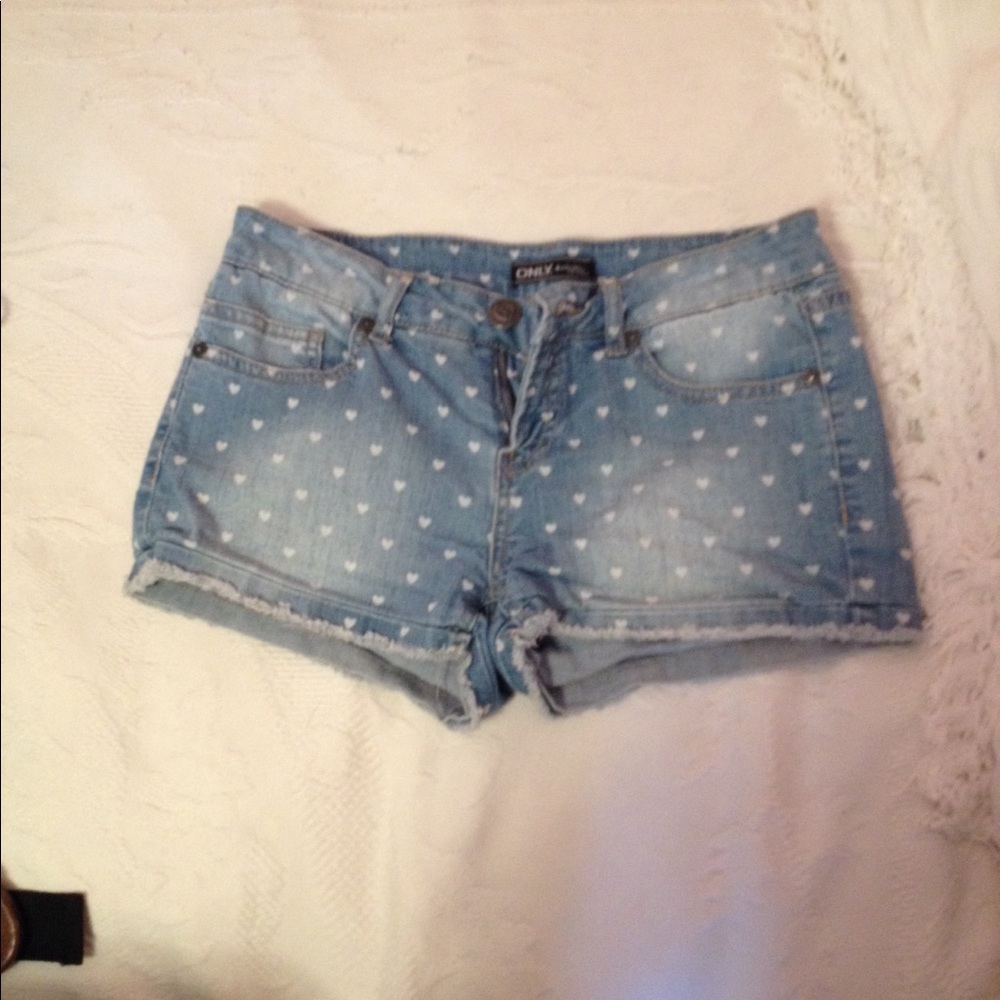 Blue jean shorts