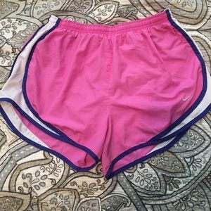 NIKE Pink + Blue Tempo shorts