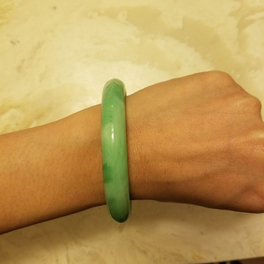 Glass Jade bracelet round